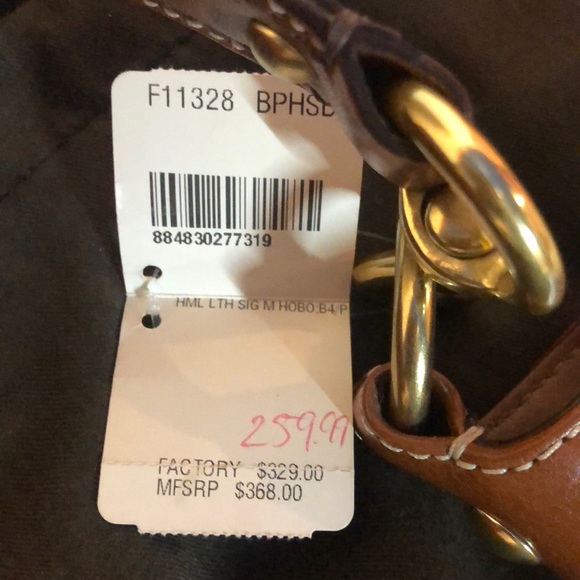 Coach  white & brown leather shoulder bag - Picture 4 of 4